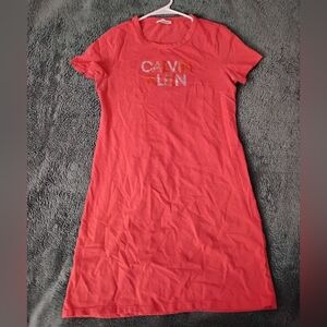 Calvin Klein Logo Slip Dress Women's Size Medium